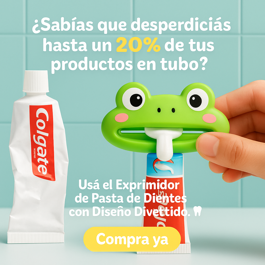 EXPRIMIDOR DE PASTA DE DIENTES DE SILICONA X4